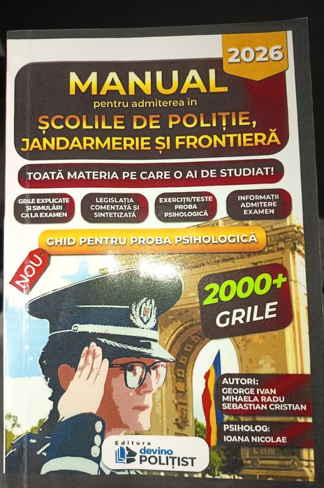 Manual admitere poliție 2026