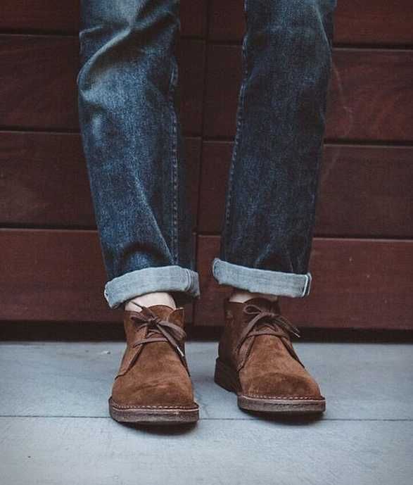 Ghete 45 chukka lace up suede Carrera NOI piele naturala moale