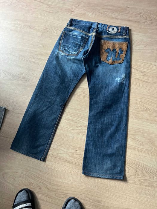 blugi stil affliction/ed hardy vintage y2k baggy