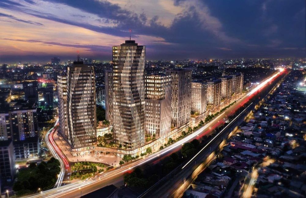 Яккасарайский район в ЖК 3х комнатная квартира черновая отделка 84м²