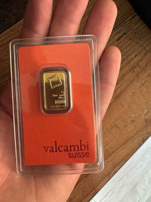 Златно кюлче 5гр. Valcambi