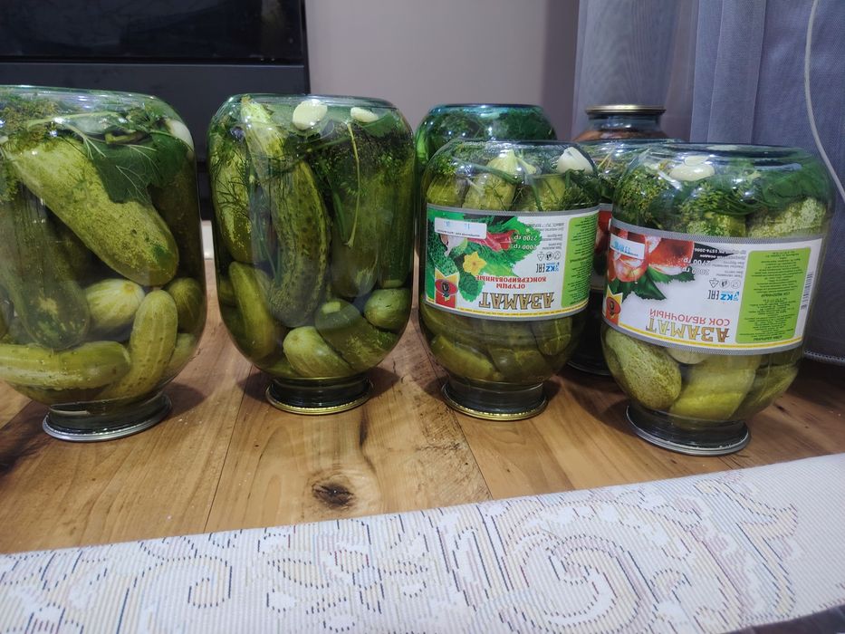 Соленья с домашних местных огурцов