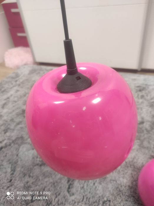 Два абажура в розово