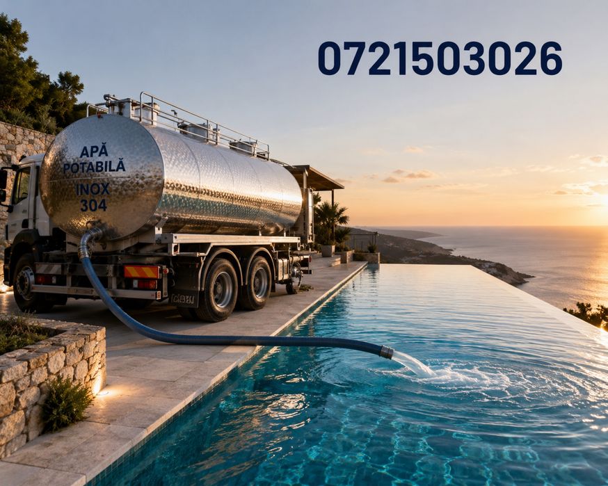 Umplere piscine transport apa rece/calda non stop