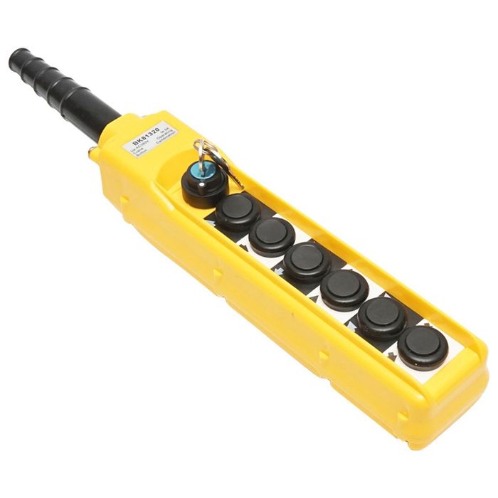 Telecomanda industriala cu 6 comenzi si contact general cu cheie 380V Breckner Germany