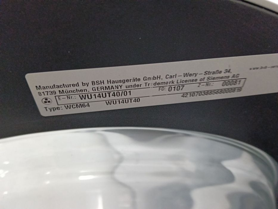 Mașină de spălat rufe Siemens iq500