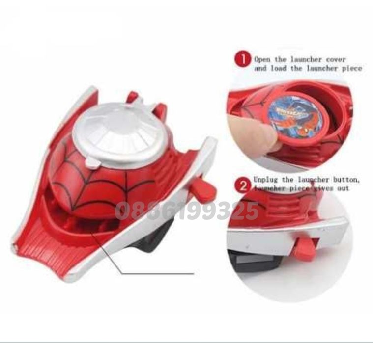 Детски Костюм на Спайдърмен с мускули и Ръкавица с изстрелвачка