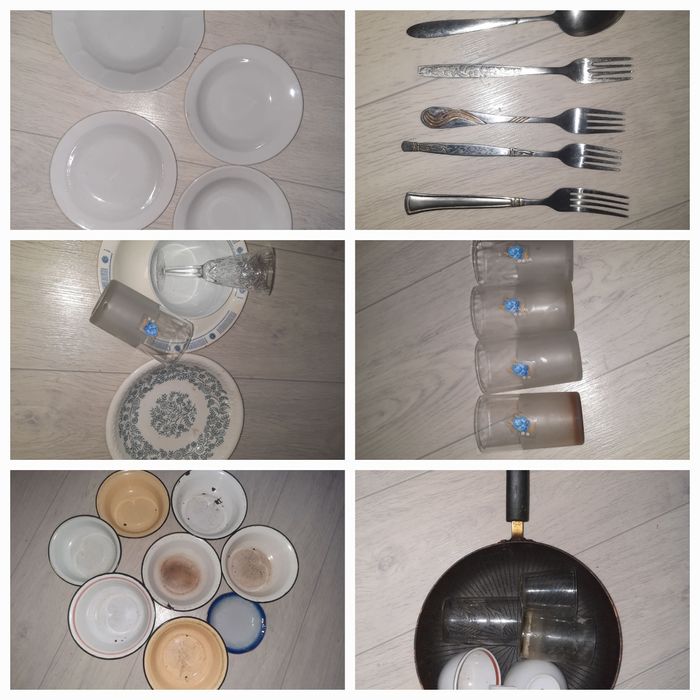 Даром много посуды для дома разной отдам