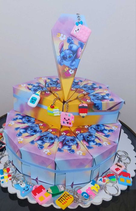 Картонена торта, детски рожден ден, парти градина