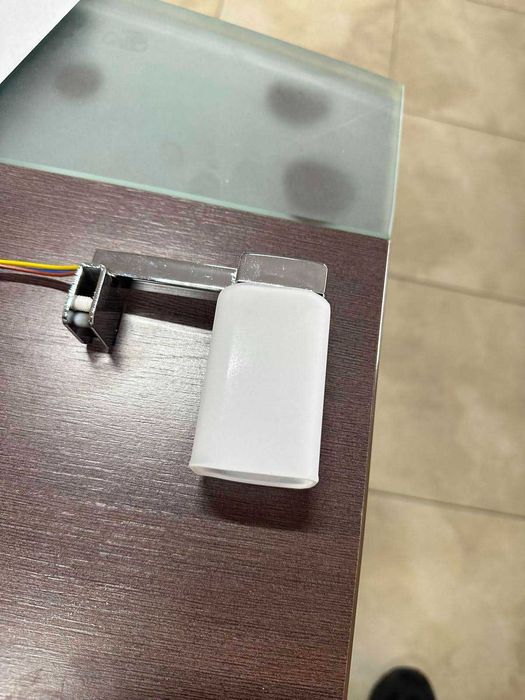 LED Хромирана малка лампа от закалено стъкло - 7бр. без щепсел