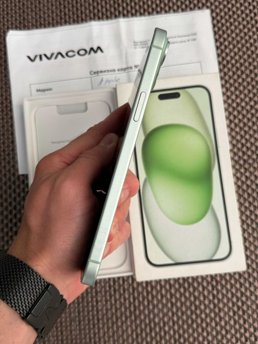 ГАРАНЦИЯ! iPhone 15 PLUS + лизинг от 15€/мес Green  128gb