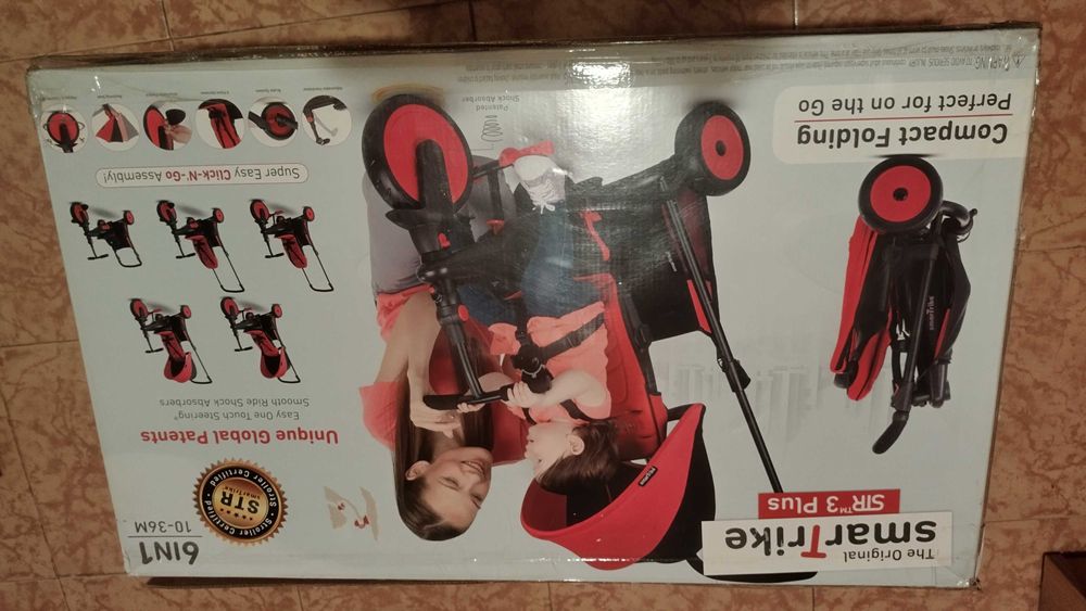 Детска триколка Smar Trike за 10-36 мес. напълно запазена