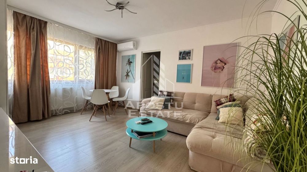 Apartament 2 camere renovat modern,, etaj 2/4 , zona Dacia