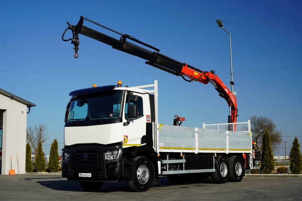 Renault C 430 / 6x4 / 7,2 M LIVRARE + CUPĂ FASSI F215A / EXTENSIE 10 M / RADIOCOMANDĂ / FURCĂ / ROTATOARE