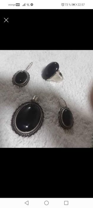 Argint 925 pietre onyx!