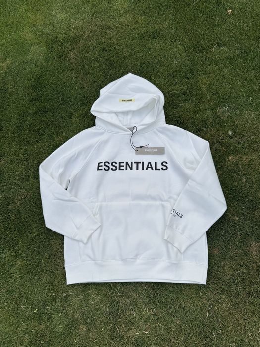 Hanorac Essentials Alb / Crem / 2025