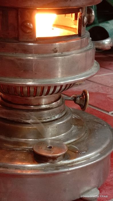 Редкий керосиновый антикварный самовар