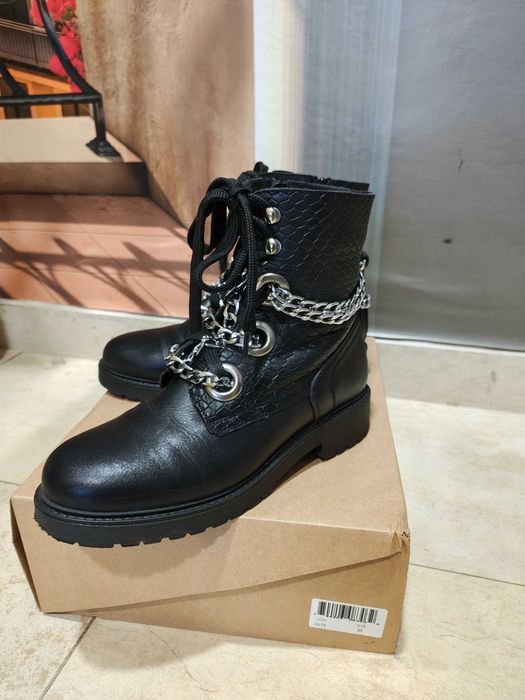 Дамски боти от естествена кожа