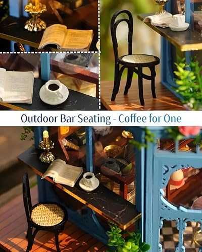 Нова DIY Мини куклена къща за сглобяване с мебели, светлини и музика