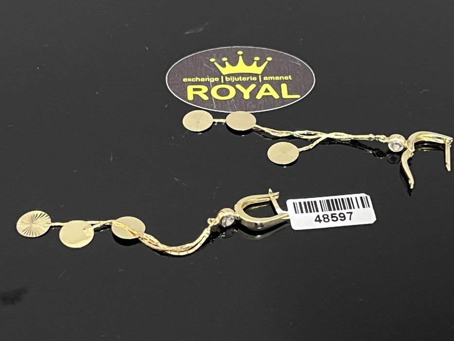 Bijuteria Royal CB : Cercei dama aur 14k 585 3,72 gr