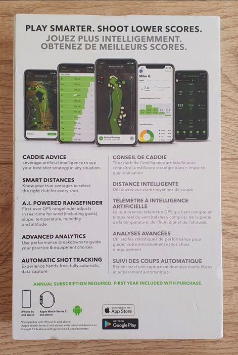 Vand senzori crose golf Arccos Caddie 2nd generation.