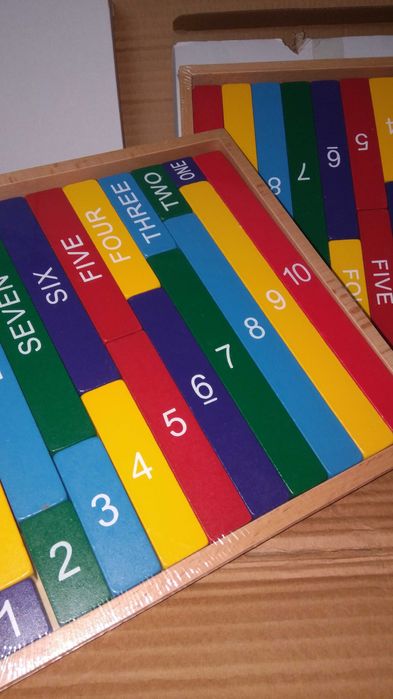 Монтесори математически летви с числа , стикове / дървени играчки