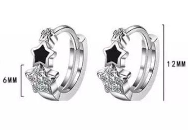 Уникални сребърни обици с кристали