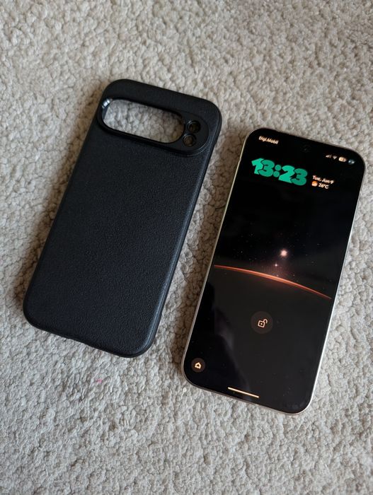 Google Pixel 9 Pro Porcelain, 100% Battery Health + Husă Ringke Onyx