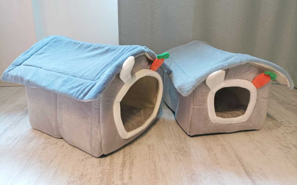 Нова сгъваема плюшена Кучешка къща * Котешка къщичка
