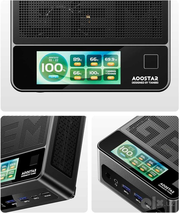 Mini PC Мини Пк AOOSTAR GEM12 + PRO AMD R7 PRO 8845HS 16Gb/500Gb