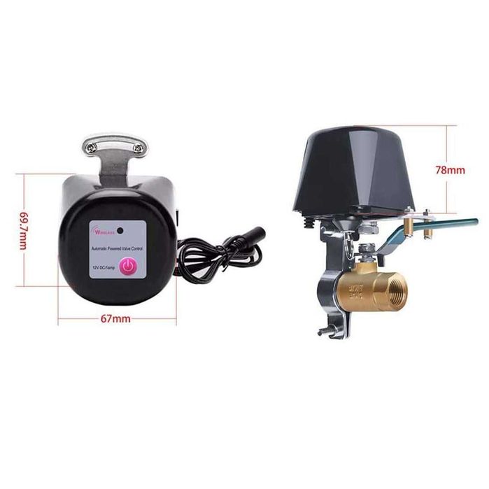 Valva/robinet penteu gaz/apa inteligent compatibil Alexa sau Google