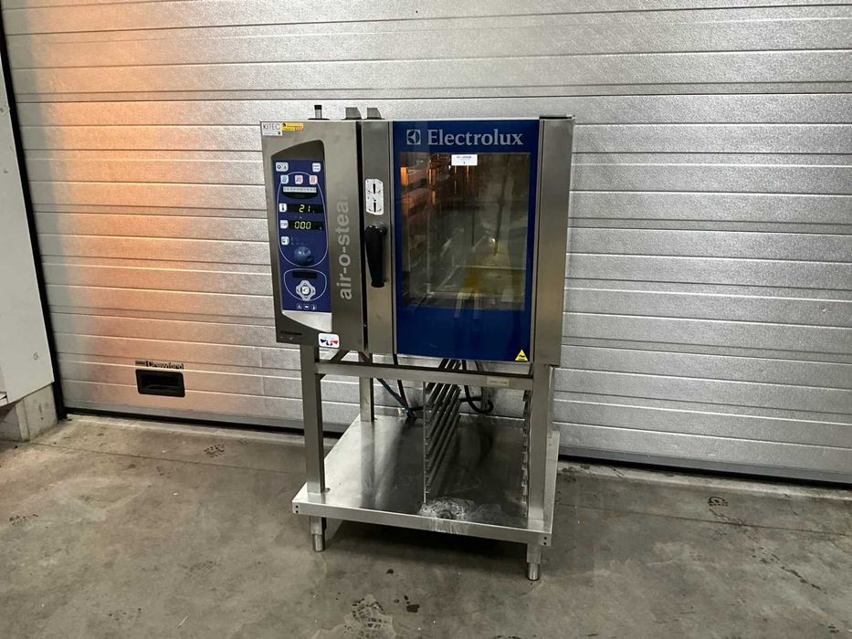 Cuptor convecție / Combi Steamer profesional Electrolux air-o-steam (6 tăvi GN 1/1) + Suport Inox