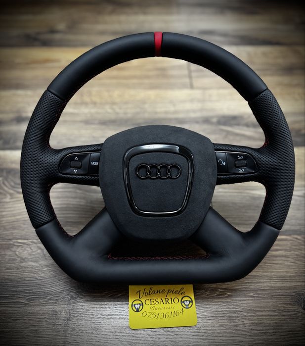 Volan piele Nappa perforata naturala Audi A4 B8 2007-2011