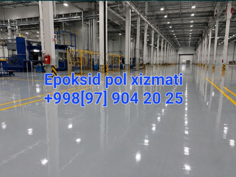 Epoksid pol, Shilipovka, Lak, Mazayka, Styashka vertalyot,  xizmatlari