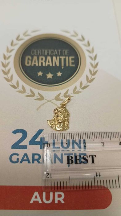 [AG24 Harlau B.45818.1] Pandantiv aur 14k 1.26gr - Garantie 2 ani!