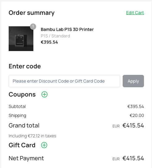 BambuLab P1S fara AMS