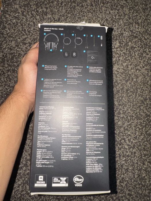 Casti logitech pro x