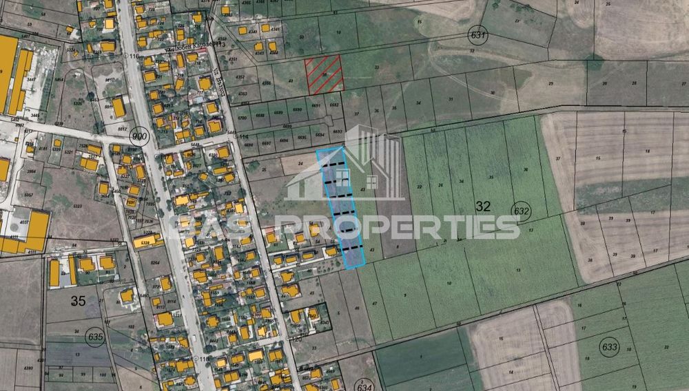 Парцел в София, област-гр.Костинброд площ 490