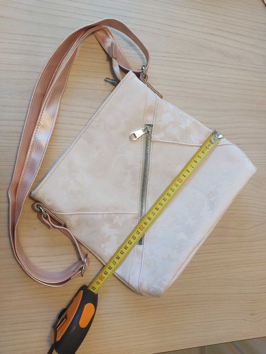 Нова дамска чанта през рамо в ръка розово злато абитуриентски бал мини