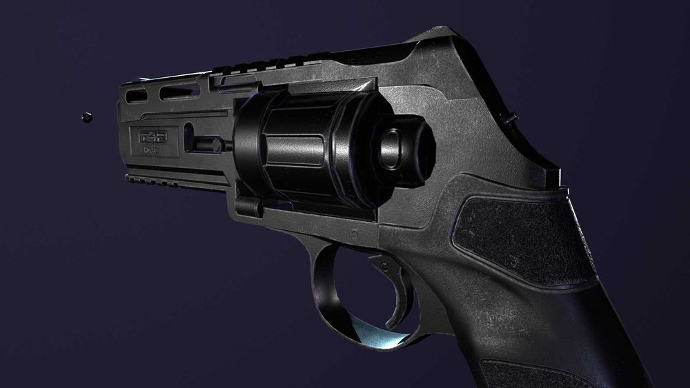 PiSTOL CU BILE CAUCIUC!! Arma Airsoft Calibrul 50.04 MM HDR Metal Co2