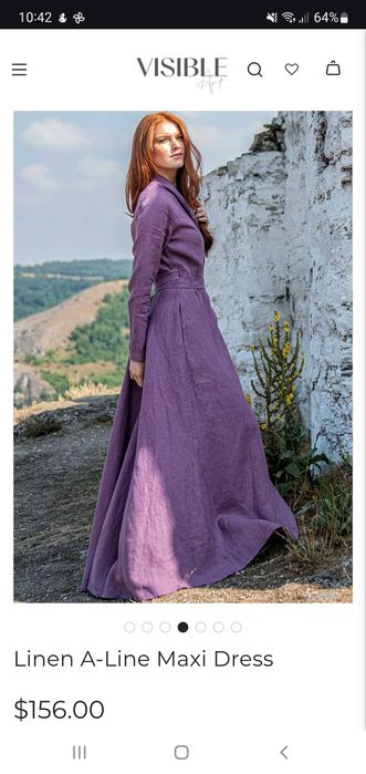 Rochie din in 100%