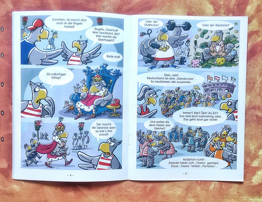 Детские ЕвроКомиксы «Karlchen Adler» на Немецком языке