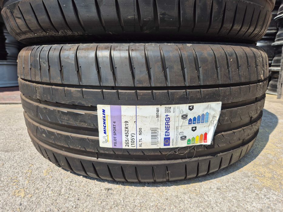 2 Anvelope de VARA - 265/45/19 - Michelin Pilot Sport 4 NDO * Originale Porsche Panamera NOU - DOT 2022 !