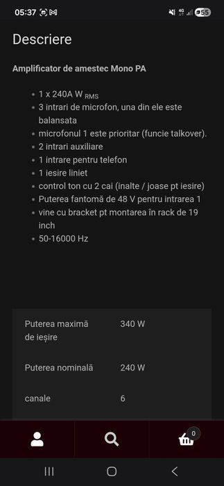 Vand Amplificator 2 bucăți