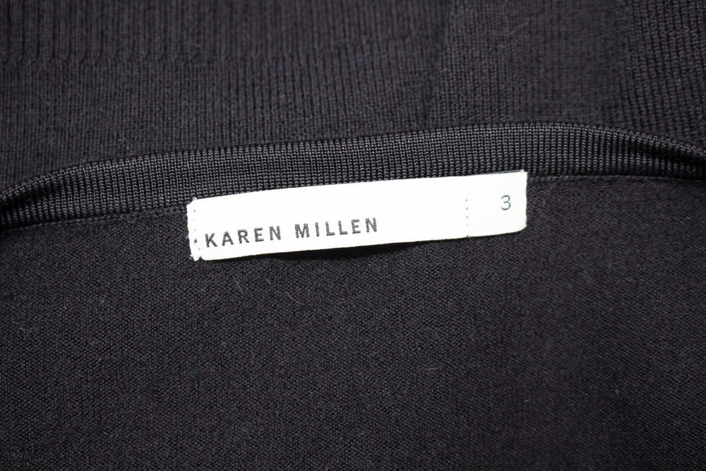 Karen Millen дамска рокля черна 81% вълна с колан р-р 3 М