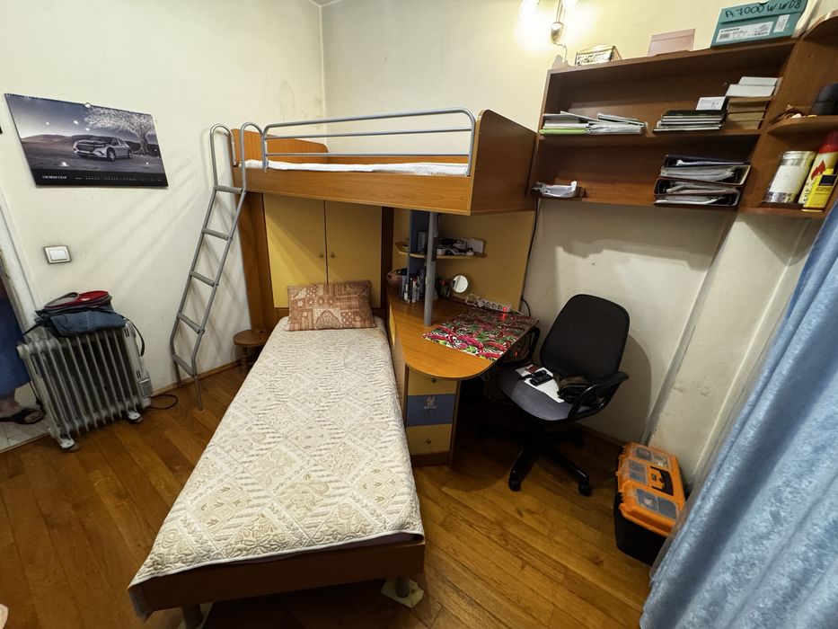 Двуетажно легло с бюро ракла и шкафчета