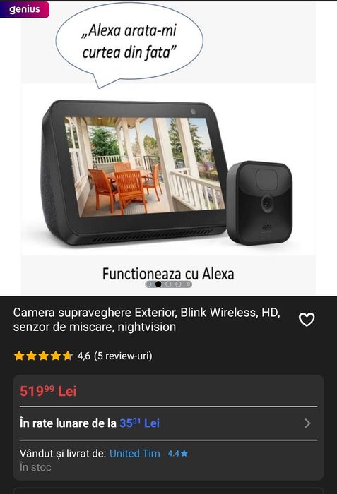 NOU camera supraveghere Exterior