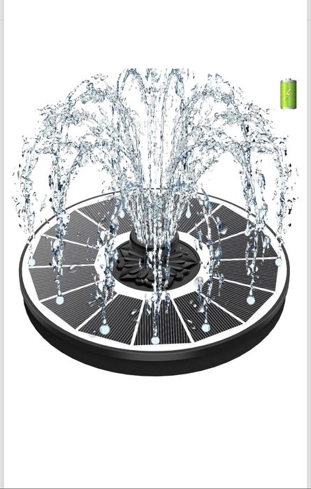 Соларен фонтан 3.5W с батерия 2000 mAh – 2025 ъпгрейд модел