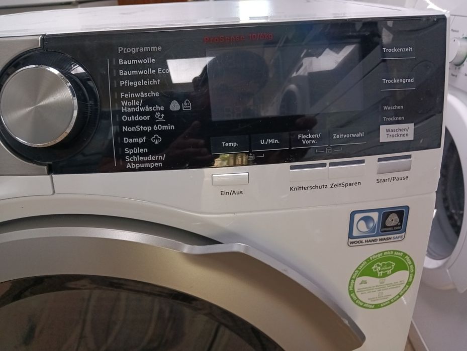 Като нова пералня със сушилня Аег Aeg Series 7000 А+++ 10/6кг Гаранция