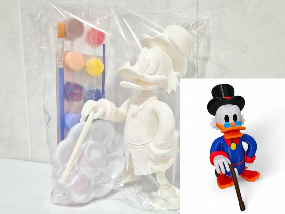 Чичо Скрудж (18 см) - комплект за оцветяване